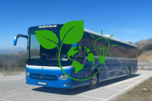 transporte sostenible, autocares rosabus