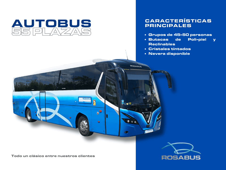 Autobús 55 plazas alquiler