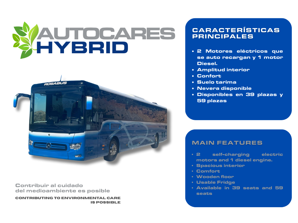 AUTOCARES HIBRIDOS Autocares híbridos apoyando a la sostenibilidad