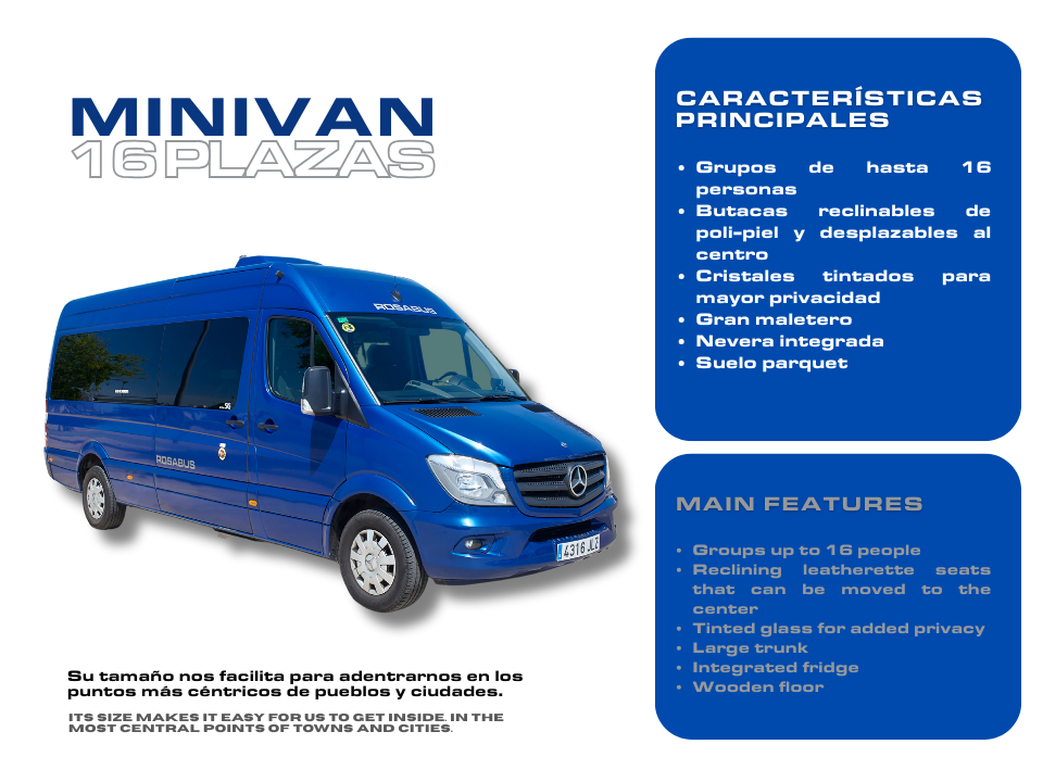 MICRO16 mercedes benz Alquiler microbus 16 plazas con conductor
